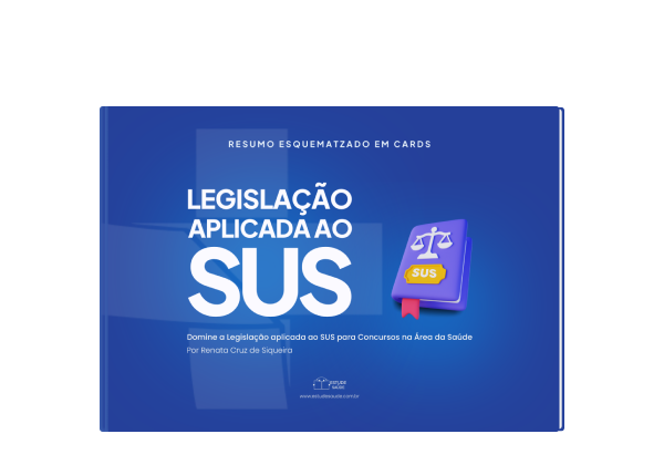 capa e-book Legislação Aplicada ao SUS - Resumo esquematizado em cards
