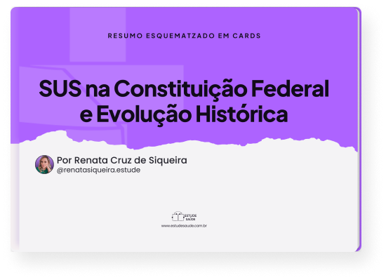SUS na Constituição Federal e Evolução Histórica - Resumo Esquematizado em Cards